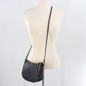 H&M Black Faux Leather Shoulder Bag